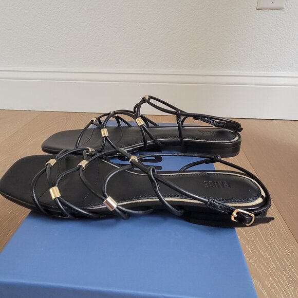 PAIGE Aurora Ankle Strap Sandal Black 7.5 BRAND NEW - Picture 11 of 13